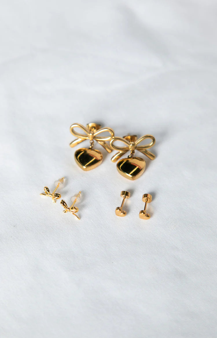 Rianne Gold Earrings 3 Pack