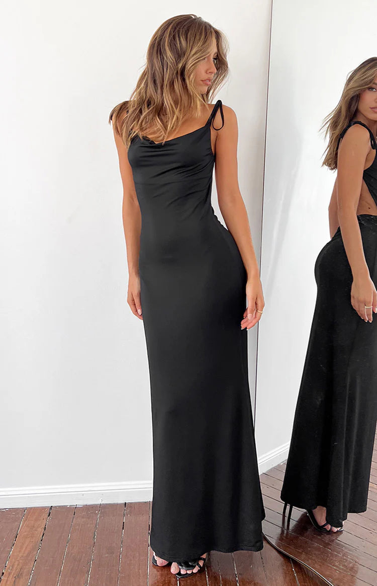 Riley Black Maxi Dress - US 8 | Beginning Boutique Exclusive Riley Black Maxi Dress - US 8 | Beginning Boutique Exclusive