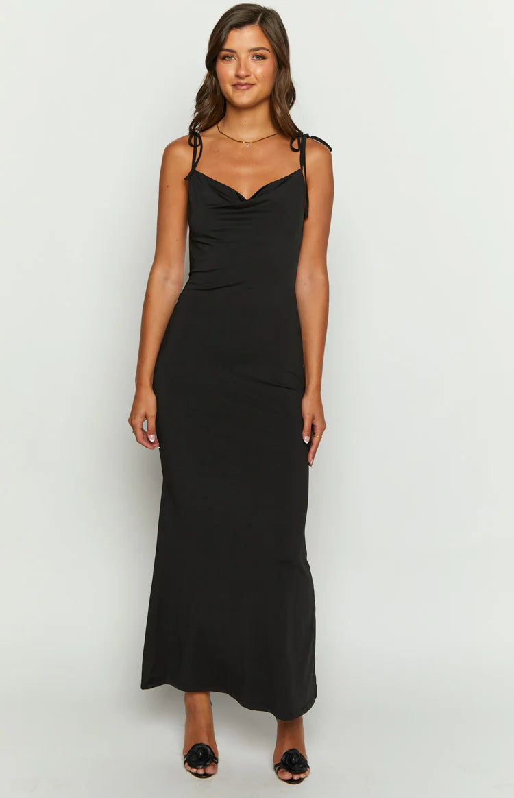 Riley Black Maxi Dress - US 8 | Beginning Boutique Exclusive Riley Black Maxi Dress - US 8 | Beginning Boutique Exclusive
