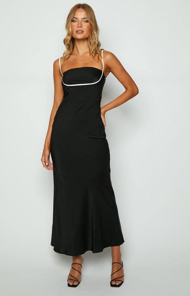 River Black Formal Maxi Dress – Beginning Boutique US