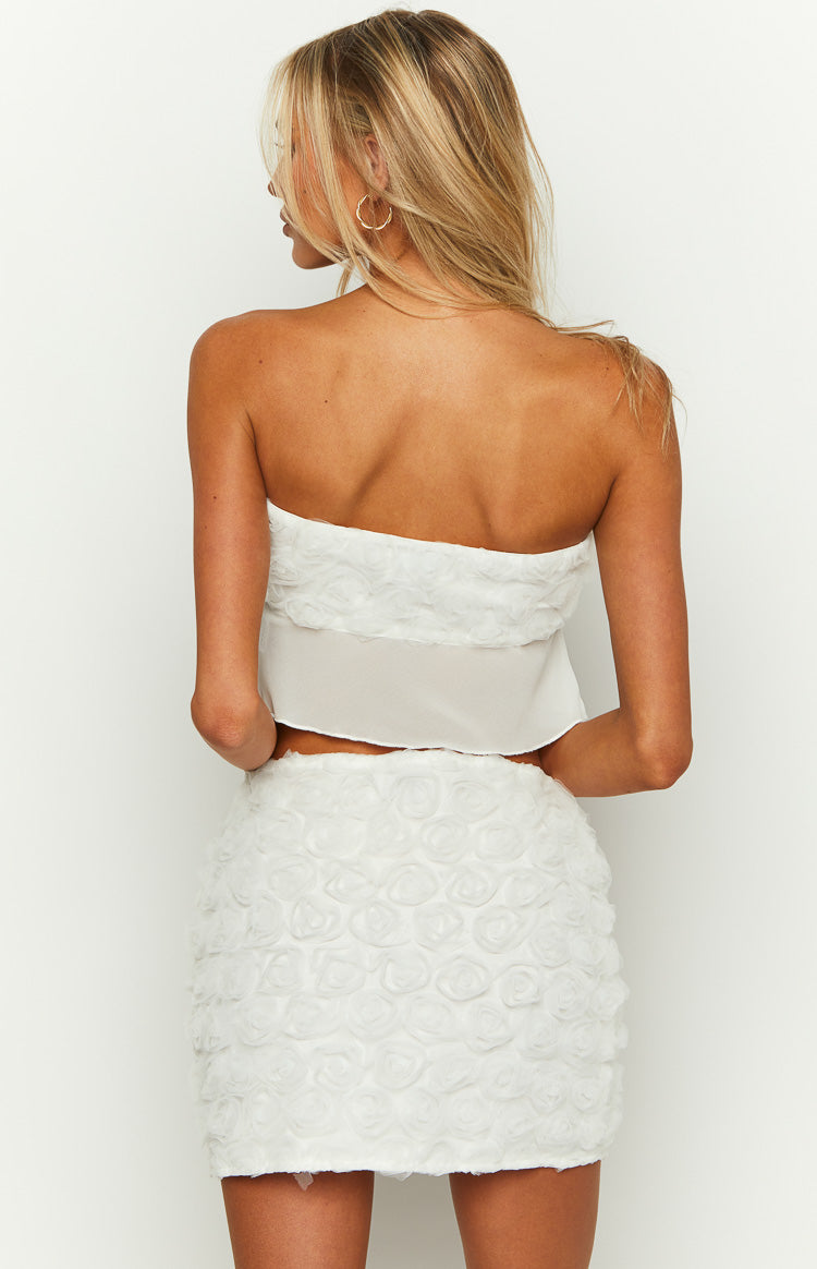 Roaslie White Mini Skirt Image