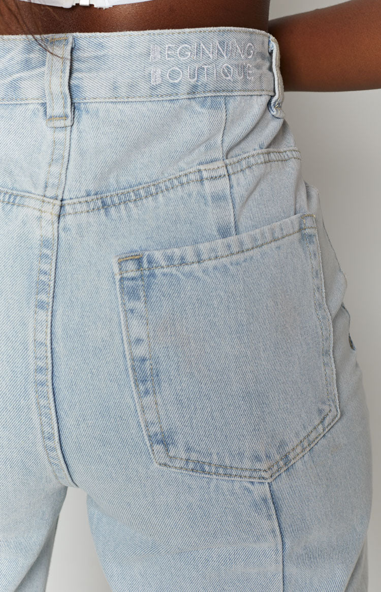 Robin Wide Leg Jeans Blue Beginning Boutique US