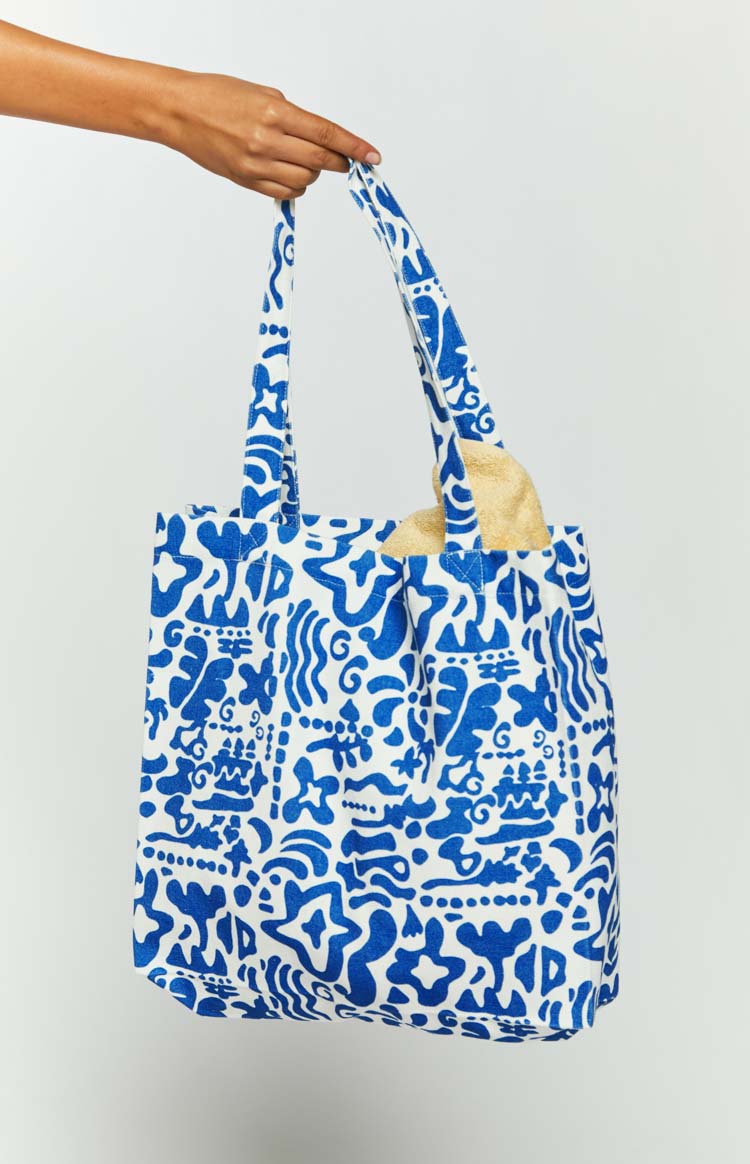 AMUA African Print Tote Bag (With Beaded Handles) – KEJEO DESIGNS