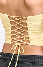 Romeo Yellow Corset Top Image