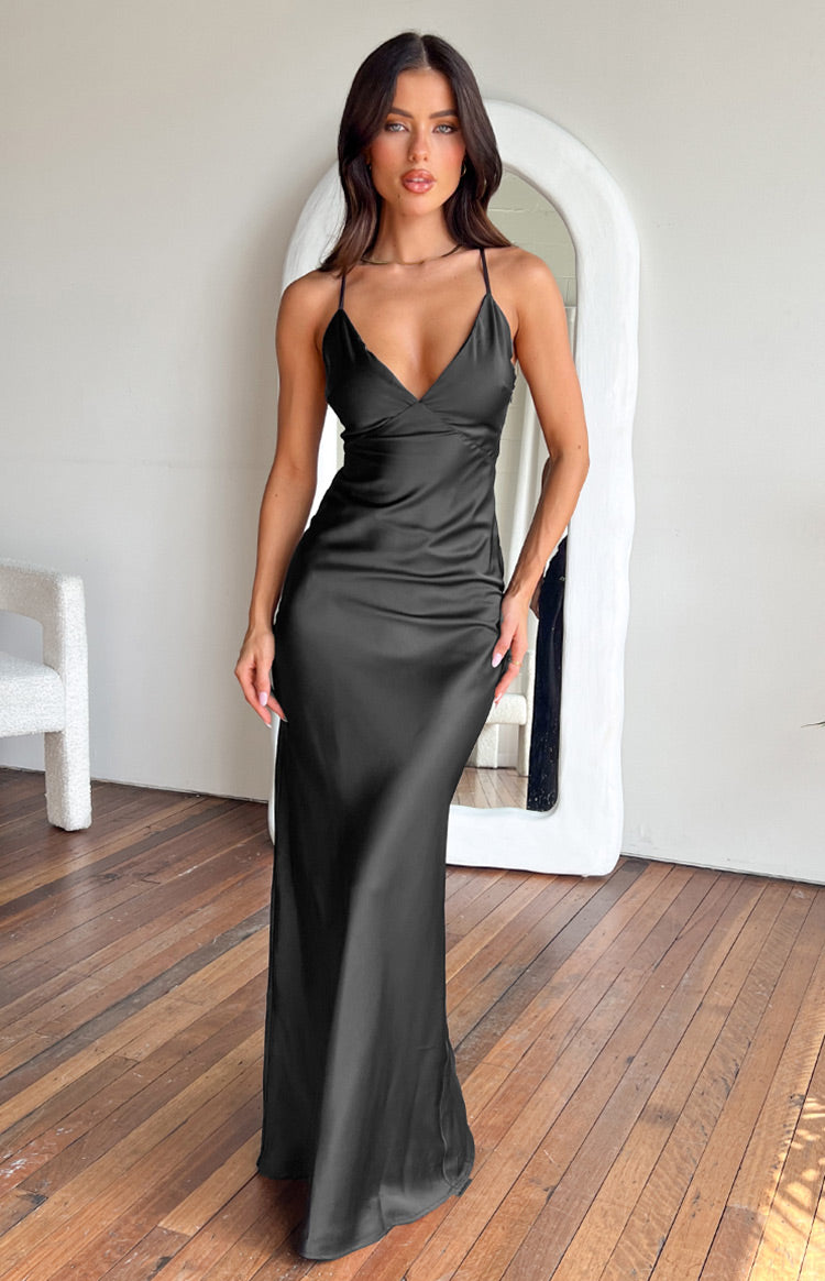 Rosebud Black Maxi Dress - US 10 | Beginning Boutique Exclusive Rosebud Black Maxi Dress - US 10 | Beginning Boutique Exclusive
