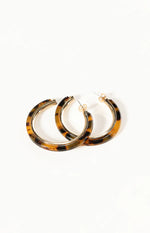 Rufus Tort Resin Hoop Earrings Image