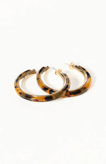 Rufus Tort Resin Hoop Earrings Image