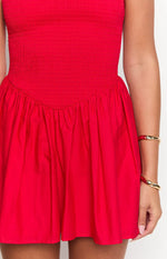 Sharmane Red Mini Dress