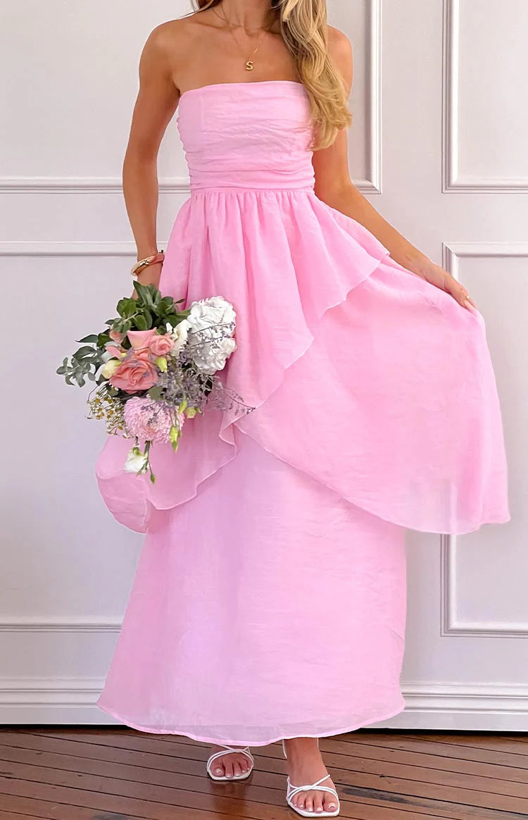 Sadie Pink Maxi Dress - US 4