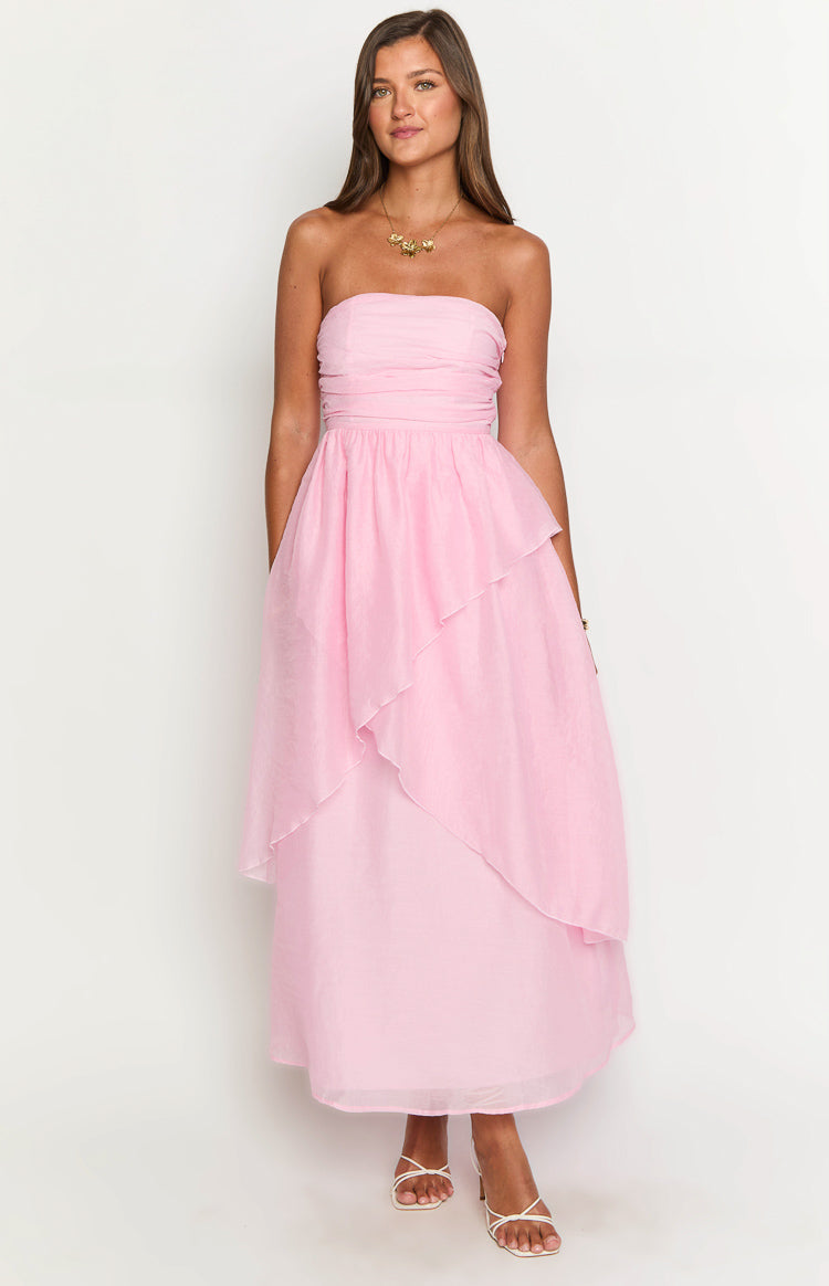 Sadie Pink Maxi Dress | Beginning Boutique US