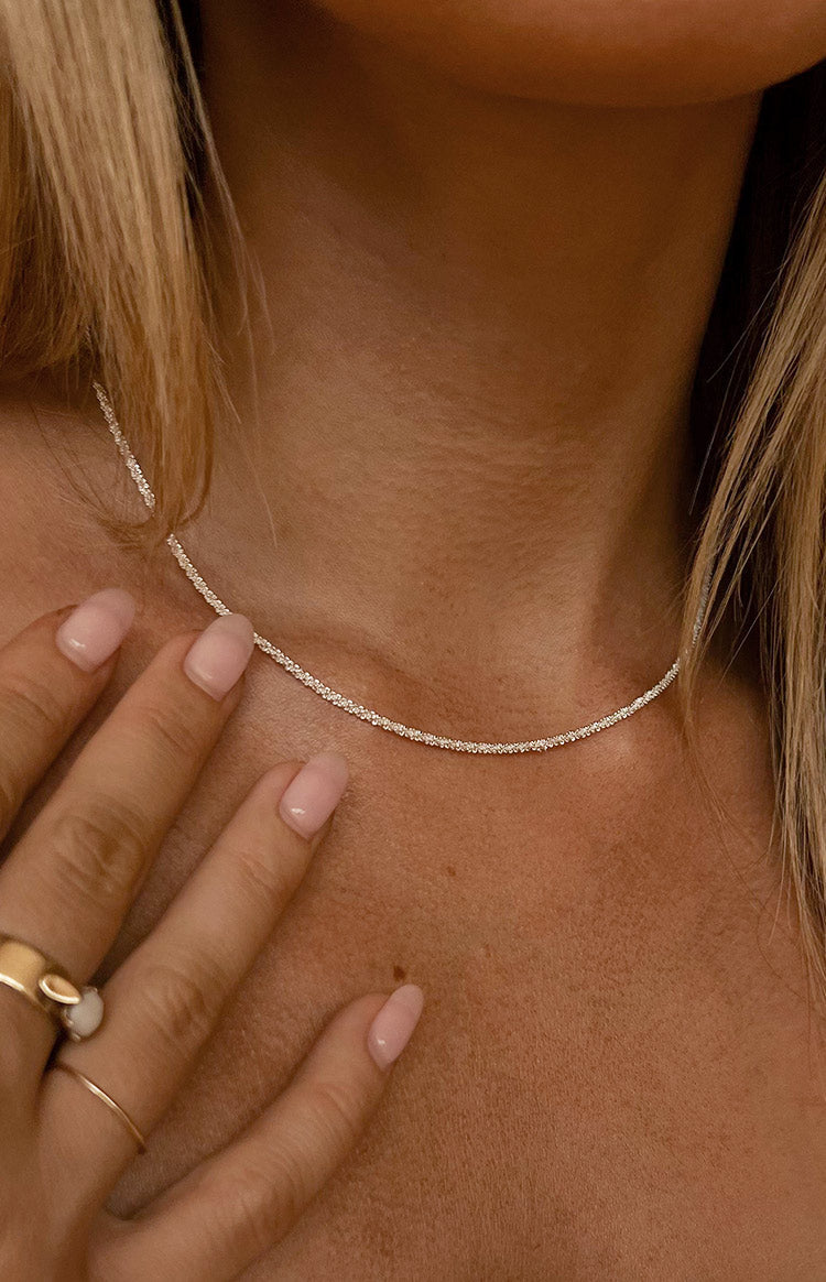 Saffron Silver Choker Necklace Image