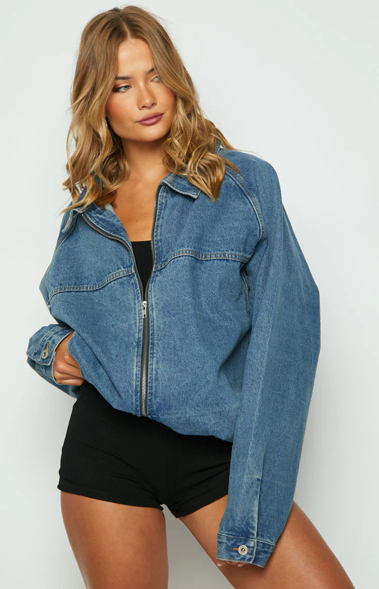 ONLY Onlsafe Caroline Oversize Dnmjacket Noos Giacchetto denim Donna ONLY Onlsafe Caroline Oversize Dnmjacket Noos Giacchetto denim Donna