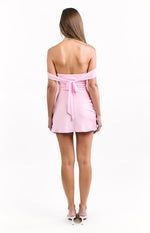 Sandie Pink Off The Shoulder Mini Dress Image