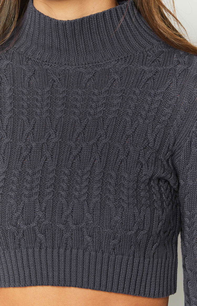 Saoirse Navy Knit Jumper Image