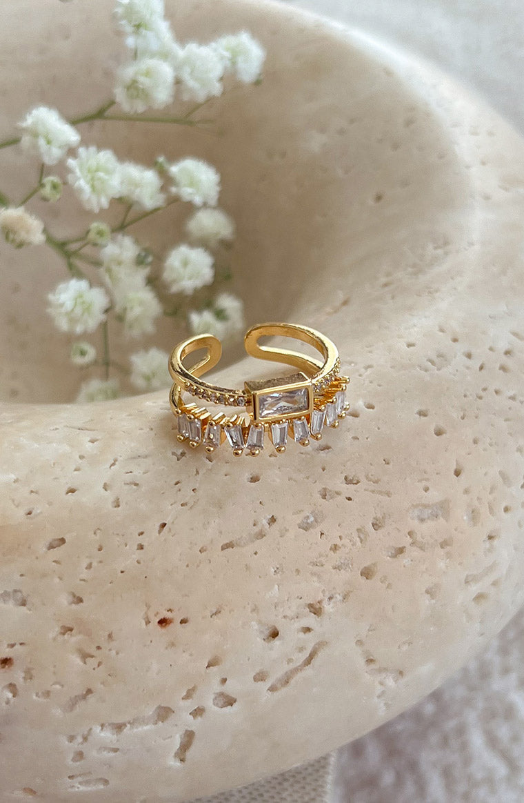 Serenity Gold Ring Stack Image