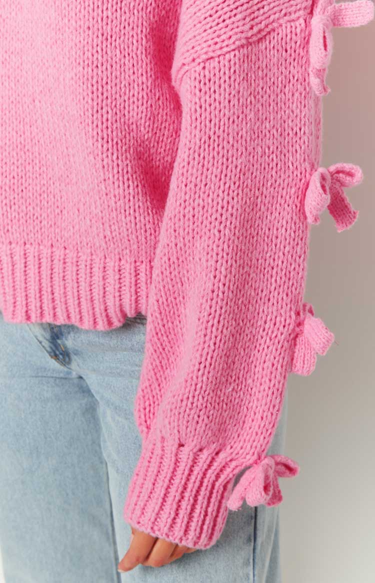 Short and Sweet Pink Knit Jumper Image