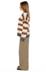 Sicily Multi Stripe Oversized Sweater
