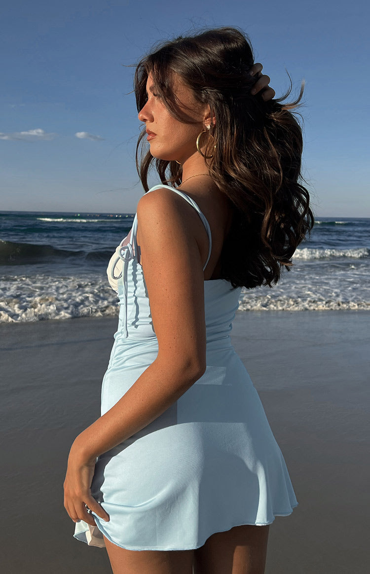 Simmi Blue Mini Dress â Beginning Boutique US