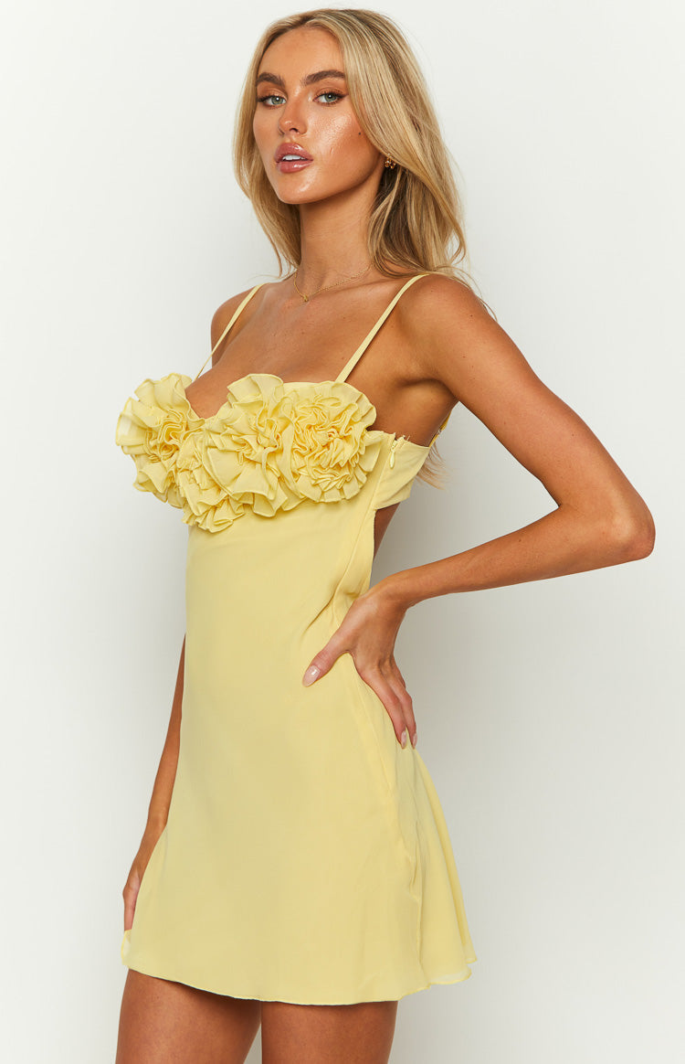 Sindy Yellow Mini Dress Image