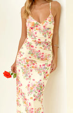 Sintra Yellow Bloom Maxi Dress
