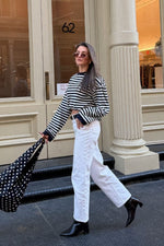 So Breezy Navy Stripe Long Sleeve Top