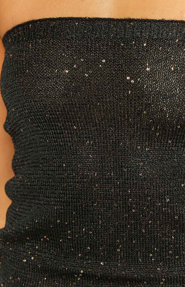 Sofie Black Sequin Knit Strapless Mini Dress | Beginning Boutique US Sofie Black Sequin Knit Strapless Mini Dress | Beginning Boutique US