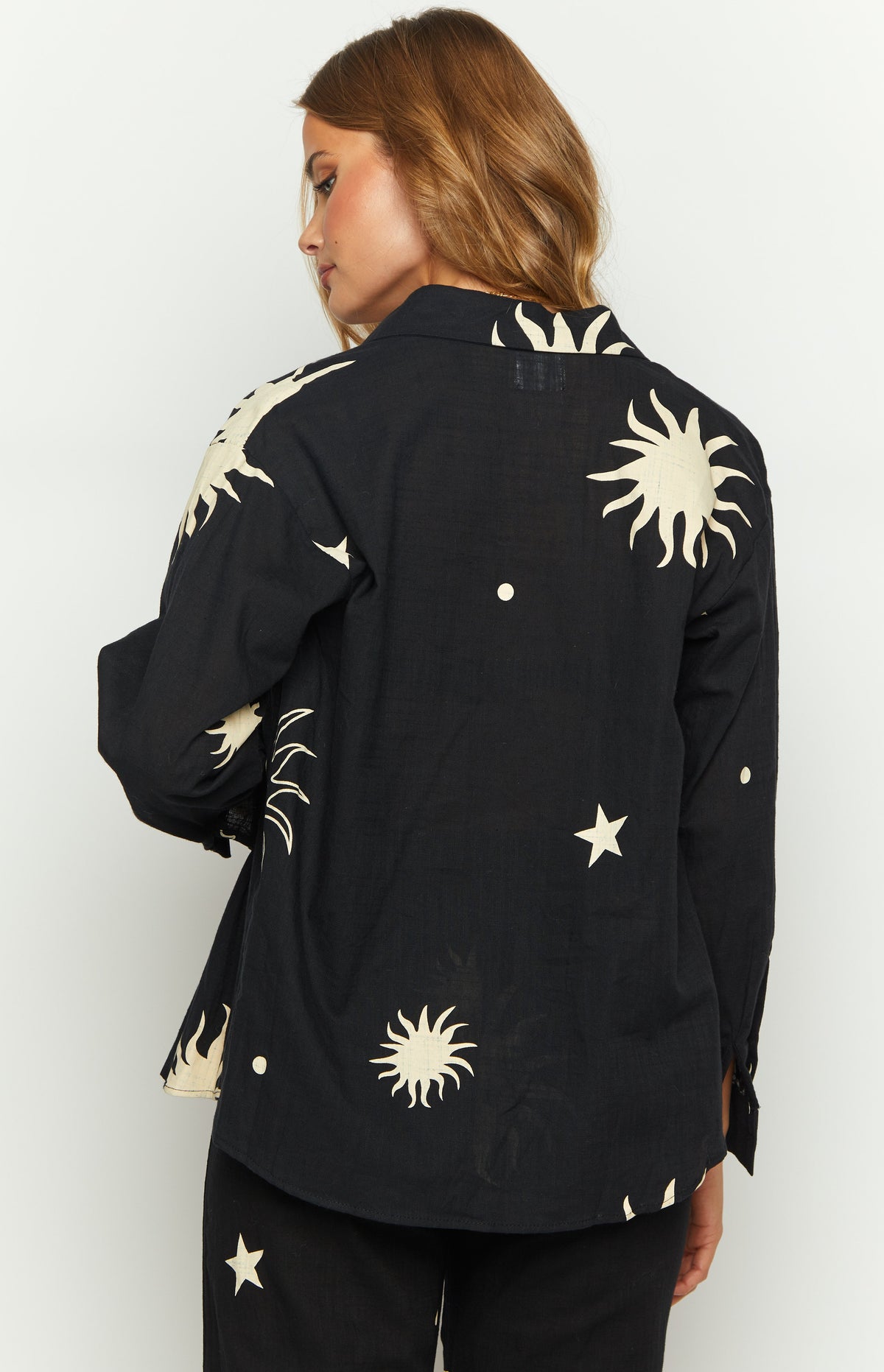 Stellar Black Long Sleeve Shirt Image