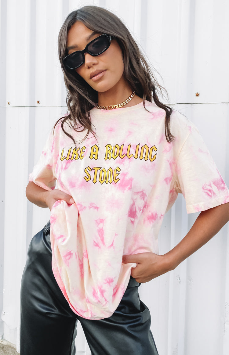 Stones Tee Pink – Beginning Boutique US