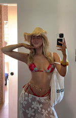 9.0 Swim Sumba Green Floral Bikini Top Image