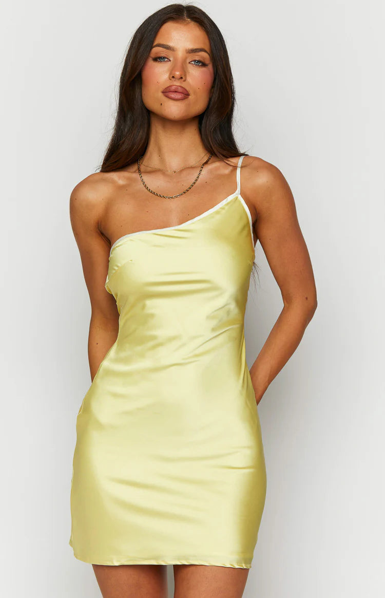yellow silk cocktail dress Giambattista Valli Yellow 100% Silk Fit & Flare Cocktail Dress