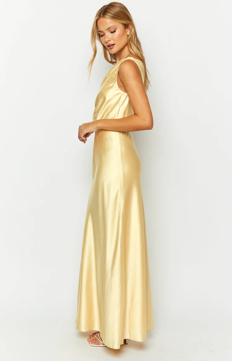 Sunshine Elegance Yellow Formal Maxi Dress - 8 | Beginning Boutique Exclusive Sunshine Elegance Yellow Formal Maxi Dress - 8 | Beginning Boutique Exclusive