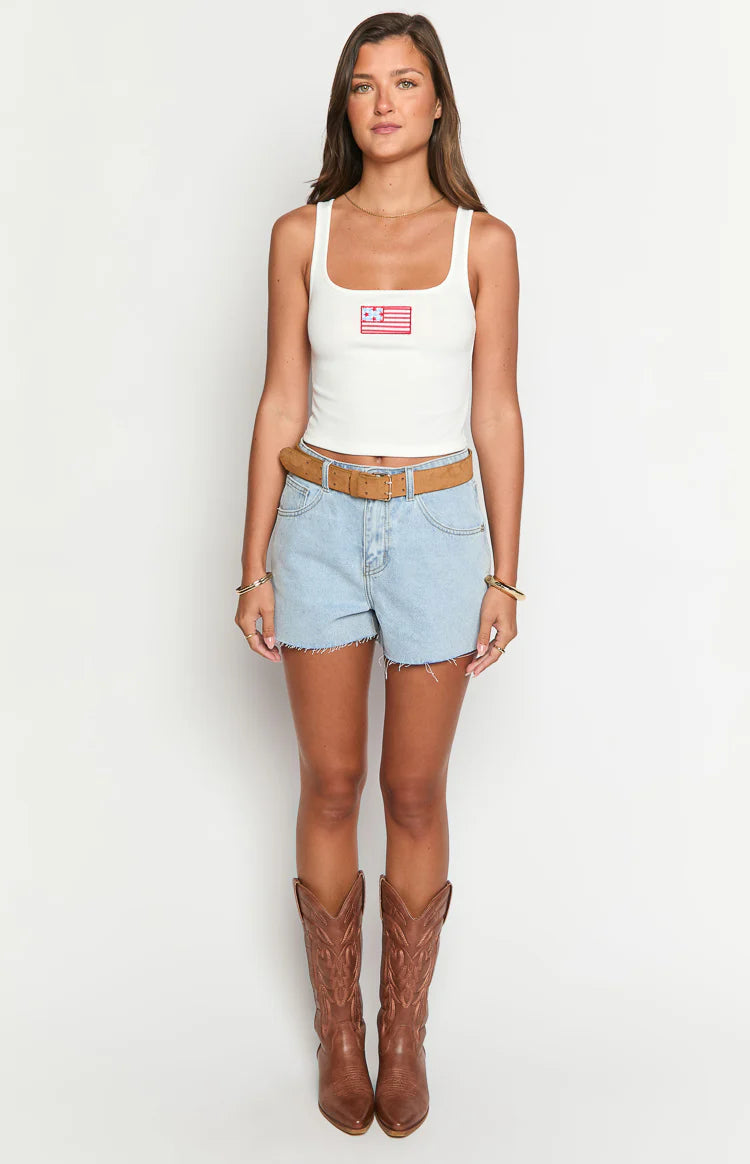タンクトップ little suzie Crossing Strap Design Tank Criss Cross Tank Top SML613