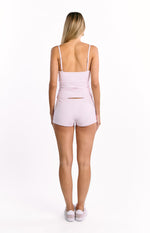 Sweetie White and Pink Stripe Shorts Image