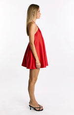 Sympathy Red Halter Neck Mini Dress