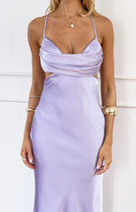 Taleah Lilac Cut Out Maxi Dress