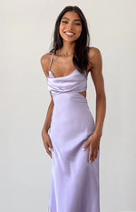Taleah Lilac Cut Out Maxi Dress