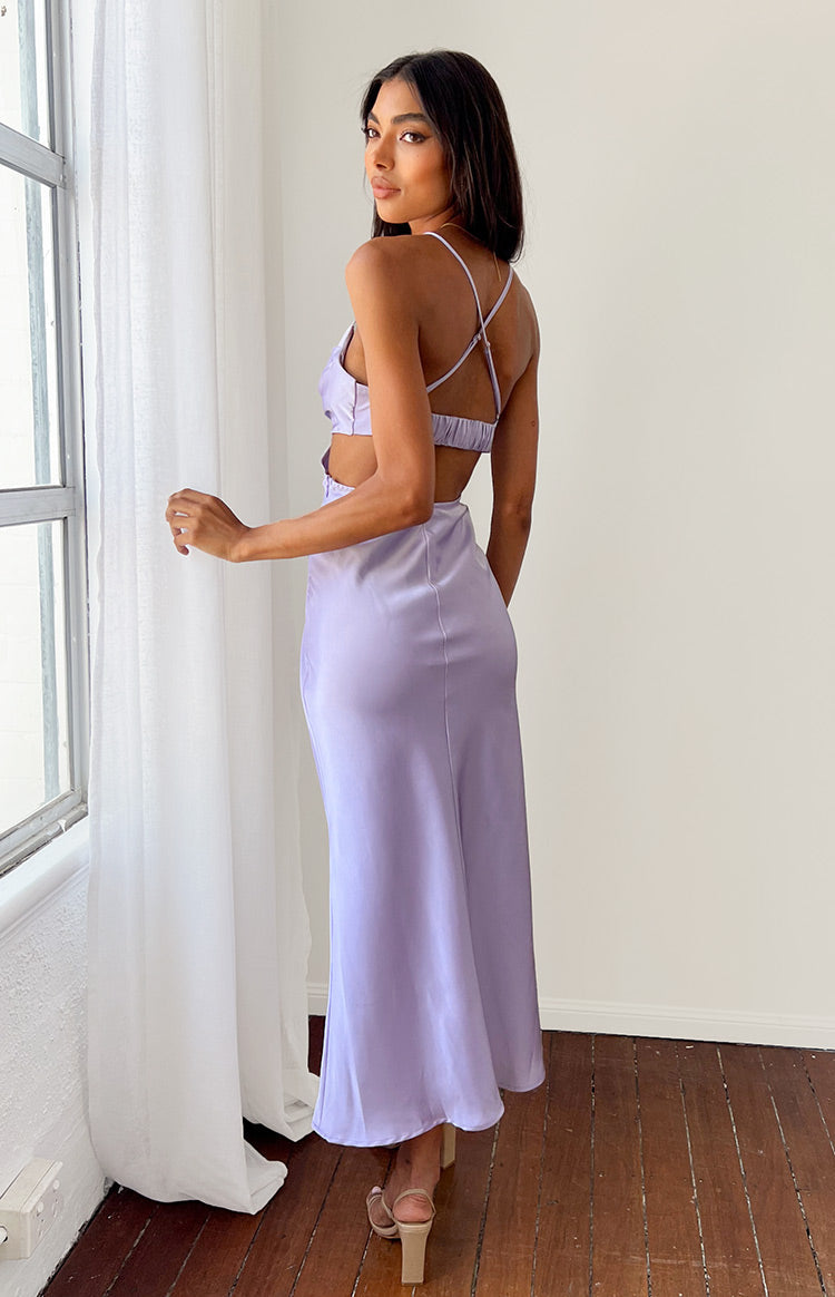 Taleah Lilac Cut Out Maxi Dress - US 16 | Beginning Boutique exclusive Taleah Lilac Cut Out Maxi Dress - US 16 | Beginning Boutique exclusive