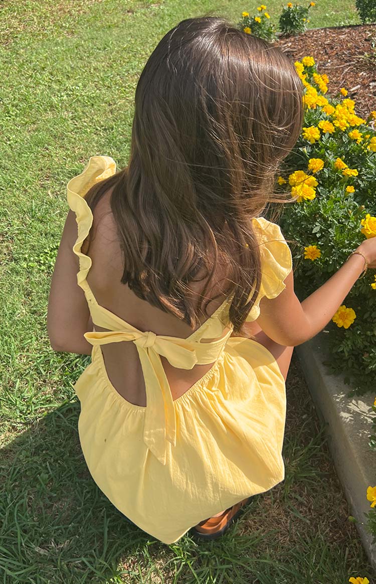 Tammie Yellow Mini Dress, 12 Tammie Yellow Mini Dress, 12