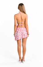 Tay Pink Sequin Halter Top Image