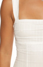 Taylor White Tie Back Mini Dress Image