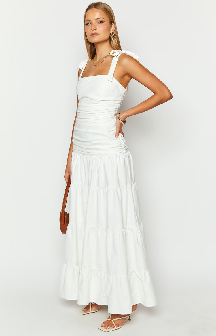 Tessa White Maxi Dress - 12 | Beginning Boutique Exclusive Tessa White Maxi Dress - 12 | Beginning Boutique Exclusive