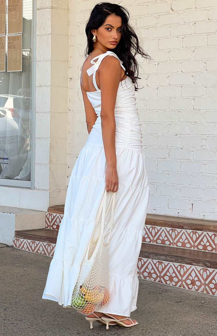 Tessa White Maxi Dress - 12 | Beginning Boutique Exclusive Tessa White Maxi Dress - 12 | Beginning Boutique Exclusive