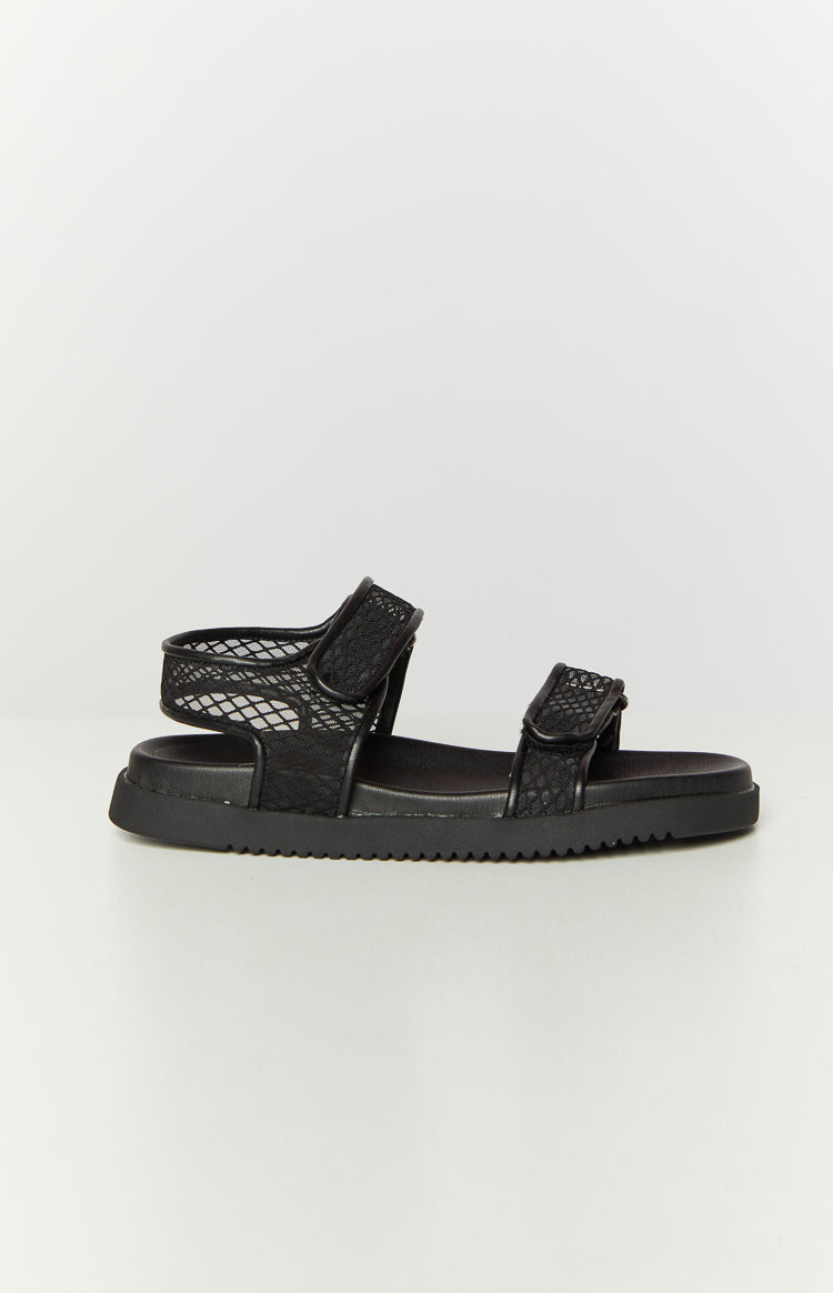 Therapy Rhode Black PU Sandals Image