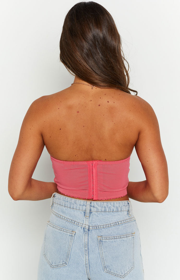Tiarna Pink Lace Boutique – Corset Top US Beginning