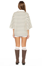 Tilda Green Stripe Polo Shirt