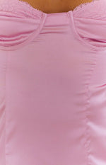 Trouble Pink Mini Dress