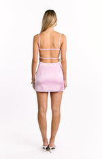 Trouble Light Pink Mini Dress Image