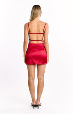 Trouble Wine Mini Dress Image