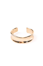 True Desire Gold Wavy Cuff Bangle (FREE over $100)