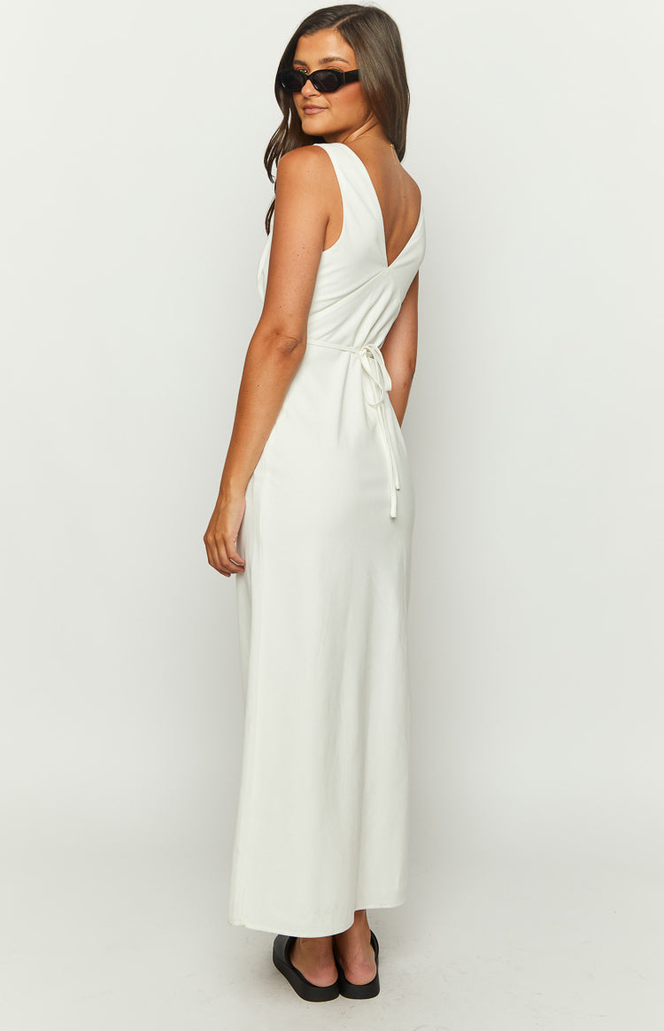 Verlaine White Linen Blend Maxi Dress | Beginning Boutique US Verlaine White Linen Blend Maxi Dress | Beginning Boutique US